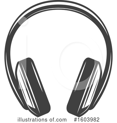 Headphones Clipart #1603982 by Vector Tradition SM