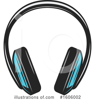Headphones Clipart #1606002 by Vector Tradition SM