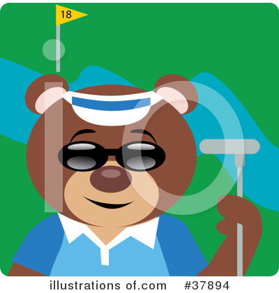 Teddy Bear Character Clipart #37894 by Dennis Holmes Designs