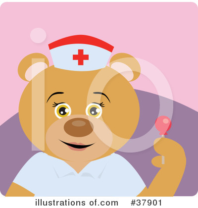 Royalty-Free (RF) Teddy Bear Character Clipart Illustration by Dennis Holmes Designs - Stock Sample #37901
