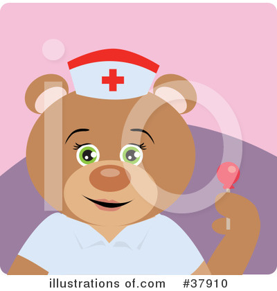 Teddy Bear Character Clipart #37910 by Dennis Holmes Designs