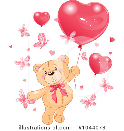 Royalty-Free (RF) Teddy Bear Clipart Illustration by Pushkin - Stock Sample #1044078