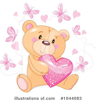 Royalty-Free (RF) Teddy Bear Clipart Illustration by Pushkin - Stock Sample #1044083
