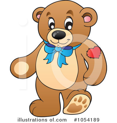 Royalty-Free (RF) Teddy Bear Clipart Illustration by visekart - Stock Sample #1054189