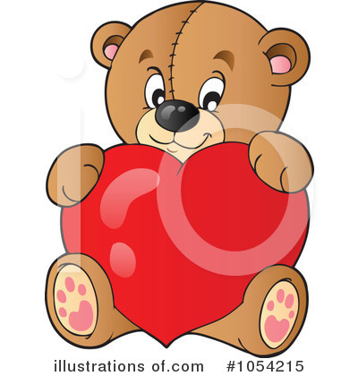Royalty-Free (RF) Teddy Bear Clipart Illustration by visekart - Stock Sample #1054215