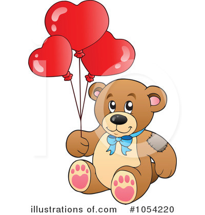 Royalty-Free (RF) Teddy Bear Clipart Illustration by visekart - Stock Sample #1054220