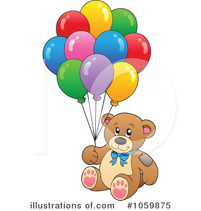 Royalty-Free (RF) Teddy Bear Clipart Illustration by visekart - Stock Sample #1059875