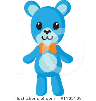Royalty-Free (RF) Teddy Bear Clipart Illustration by Rosie Piter - Stock Sample #1105109