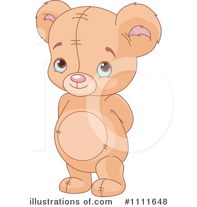 Royalty-Free (RF) Teddy Bear Clipart Illustration by Pushkin - Stock Sample #1111648