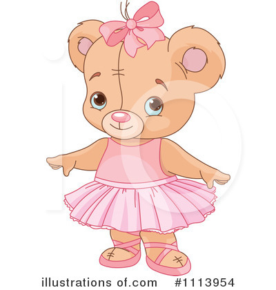 Royalty-Free (RF) Teddy Bear Clipart Illustration by Pushkin - Stock Sample #1113954