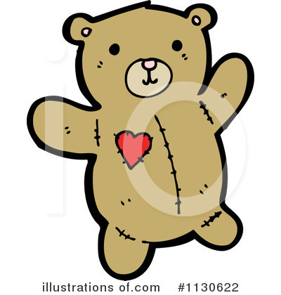 Royalty-Free (RF) Teddy Bear Clipart Illustration by lineartestpilot - Stock Sample #1130622