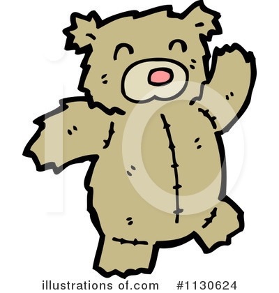 Royalty-Free (RF) Teddy Bear Clipart Illustration by lineartestpilot - Stock Sample #1130624