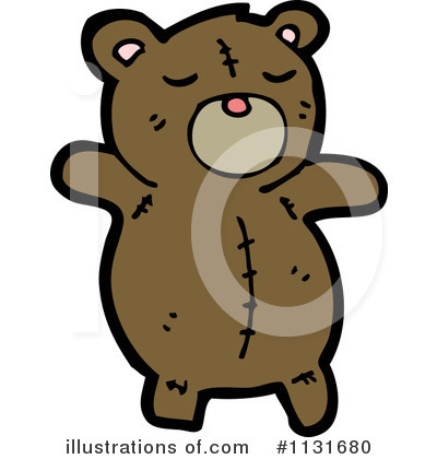 Royalty-Free (RF) Teddy Bear Clipart Illustration by lineartestpilot - Stock Sample #1131680