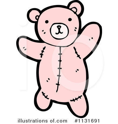 Royalty-Free (RF) Teddy Bear Clipart Illustration by lineartestpilot - Stock Sample #1131691