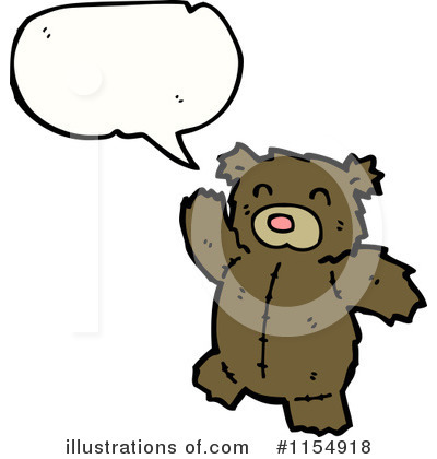Royalty-Free (RF) Teddy Bear Clipart Illustration by lineartestpilot - Stock Sample #1154918
