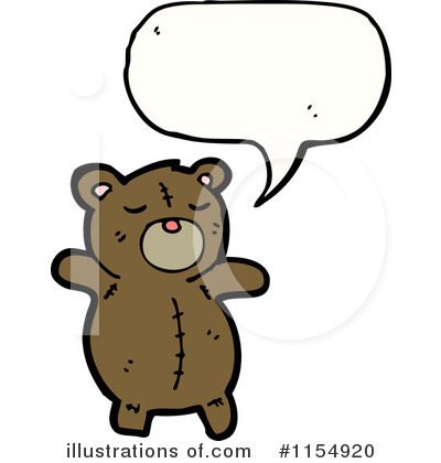 Royalty-Free (RF) Teddy Bear Clipart Illustration by lineartestpilot - Stock Sample #1154920