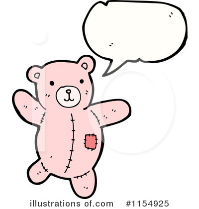 Royalty-Free (RF) Teddy Bear Clipart Illustration by lineartestpilot - Stock Sample #1154925