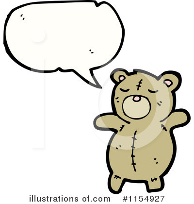 Royalty-Free (RF) Teddy Bear Clipart Illustration by lineartestpilot - Stock Sample #1154927