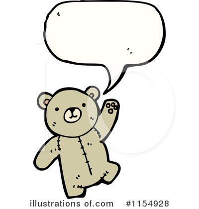 Royalty-Free (RF) Teddy Bear Clipart Illustration by lineartestpilot - Stock Sample #1154928