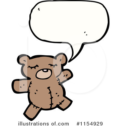Royalty-Free (RF) Teddy Bear Clipart Illustration by lineartestpilot - Stock Sample #1154929