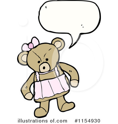Royalty-Free (RF) Teddy Bear Clipart Illustration by lineartestpilot - Stock Sample #1154930