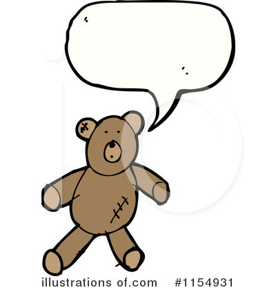 Royalty-Free (RF) Teddy Bear Clipart Illustration by lineartestpilot - Stock Sample #1154931