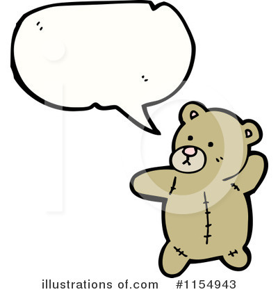 Royalty-Free (RF) Teddy Bear Clipart Illustration by lineartestpilot - Stock Sample #1154943