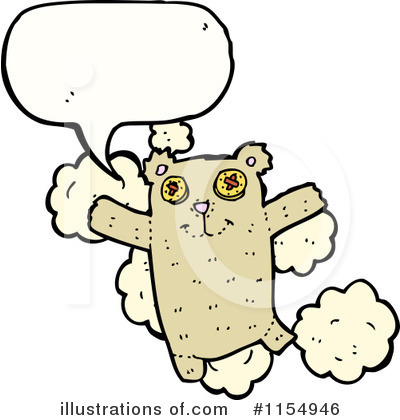 Royalty-Free (RF) Teddy Bear Clipart Illustration by lineartestpilot - Stock Sample #1154946