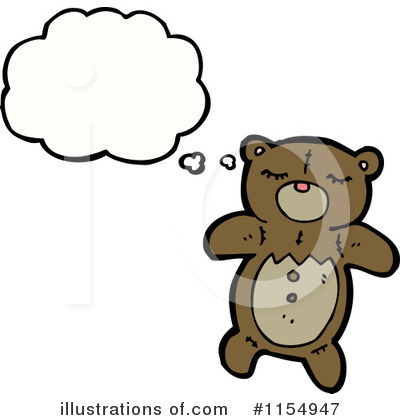 Royalty-Free (RF) Teddy Bear Clipart Illustration by lineartestpilot - Stock Sample #1154947