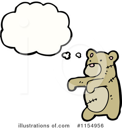 Royalty-Free (RF) Teddy Bear Clipart Illustration by lineartestpilot - Stock Sample #1154956