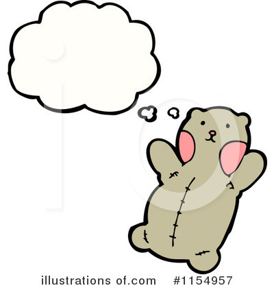 Royalty-Free (RF) Teddy Bear Clipart Illustration by lineartestpilot - Stock Sample #1154957