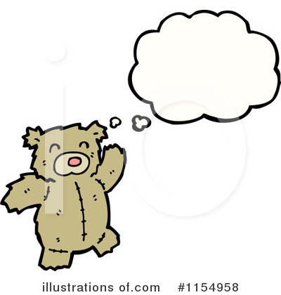 Royalty-Free (RF) Teddy Bear Clipart Illustration by lineartestpilot - Stock Sample #1154958