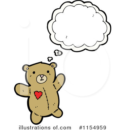 Royalty-Free (RF) Teddy Bear Clipart Illustration by lineartestpilot - Stock Sample #1154959