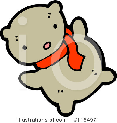 Royalty-Free (RF) Teddy Bear Clipart Illustration by lineartestpilot - Stock Sample #1154971