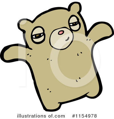 Royalty-Free (RF) Teddy Bear Clipart Illustration by lineartestpilot - Stock Sample #1154978