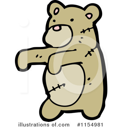 Royalty-Free (RF) Teddy Bear Clipart Illustration by lineartestpilot - Stock Sample #1154981