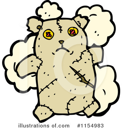 Royalty-Free (RF) Teddy Bear Clipart Illustration by lineartestpilot - Stock Sample #1154983