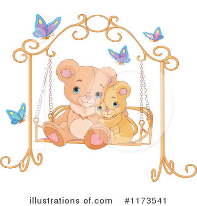 Royalty-Free (RF) Teddy Bear Clipart Illustration by Pushkin - Stock Sample #1173541