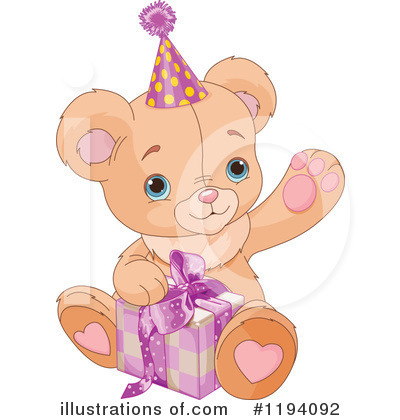 Birthday Bear Clipart #1194092 by Pushkin
