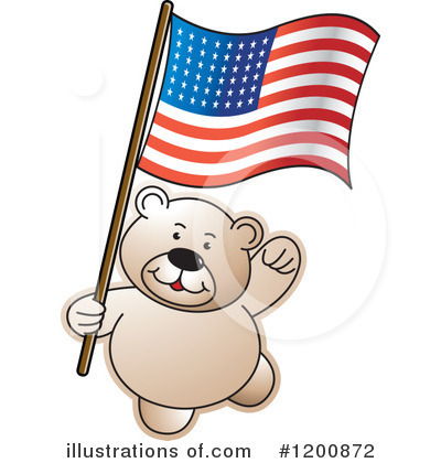 American Flag Clipart #1200872 by Lal Perera