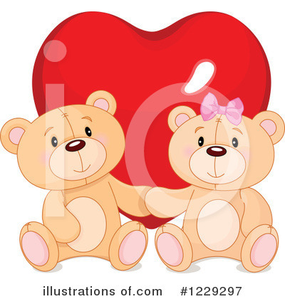 Royalty-Free (RF) Teddy Bear Clipart Illustration by Pushkin - Stock Sample #1229297