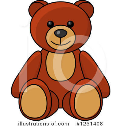 Royalty-Free (RF) Teddy Bear Clipart Illustration by Vector Tradition SM - Stock Sample #1251408