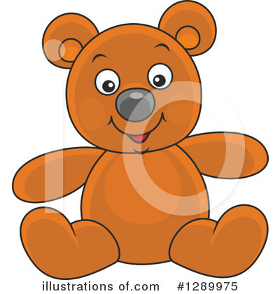 Royalty-Free (RF) Teddy Bear Clipart Illustration by Alex Bannykh - Stock Sample #1289975
