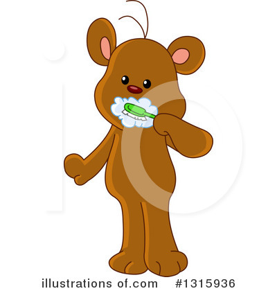 Royalty-Free (RF) Teddy Bear Clipart Illustration by yayayoyo - Stock Sample #1315936