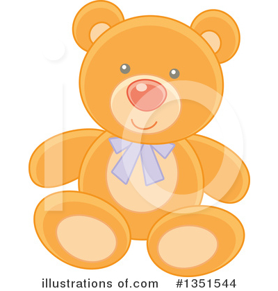 Royalty-Free (RF) Teddy Bear Clipart Illustration by Alex Bannykh - Stock Sample #1351544