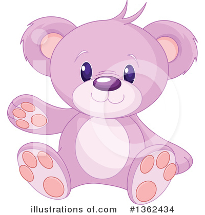 Pink Teddy Bear Clipart #1362434 by Pushkin