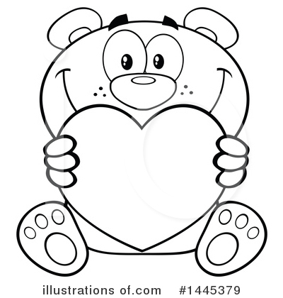 Royalty-Free (RF) Teddy Bear Clipart Illustration by Hit Toon - Stock Sample #1445379