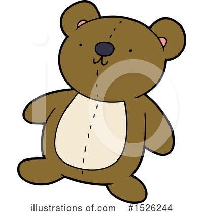 Royalty-Free (RF) Teddy Bear Clipart Illustration by lineartestpilot - Stock Sample #1526244