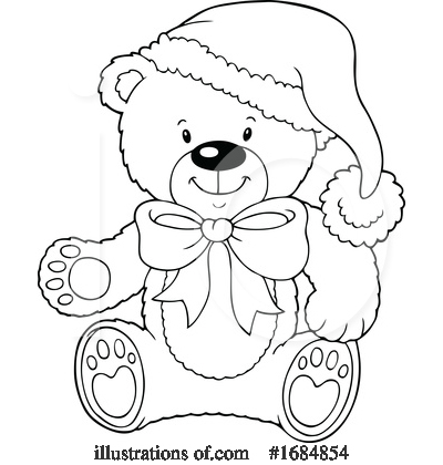 Royalty-Free (RF) Teddy Bear Clipart Illustration by visekart - Stock Sample #1684854