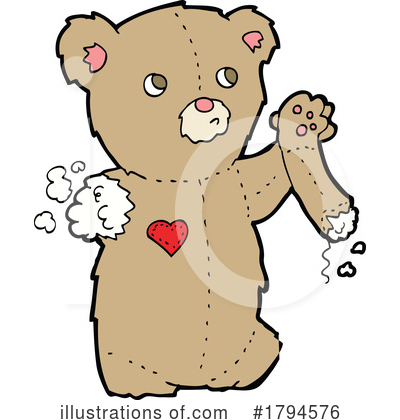 Royalty-Free (RF) Teddy Bear Clipart Illustration by lineartestpilot - Stock Sample #1794576